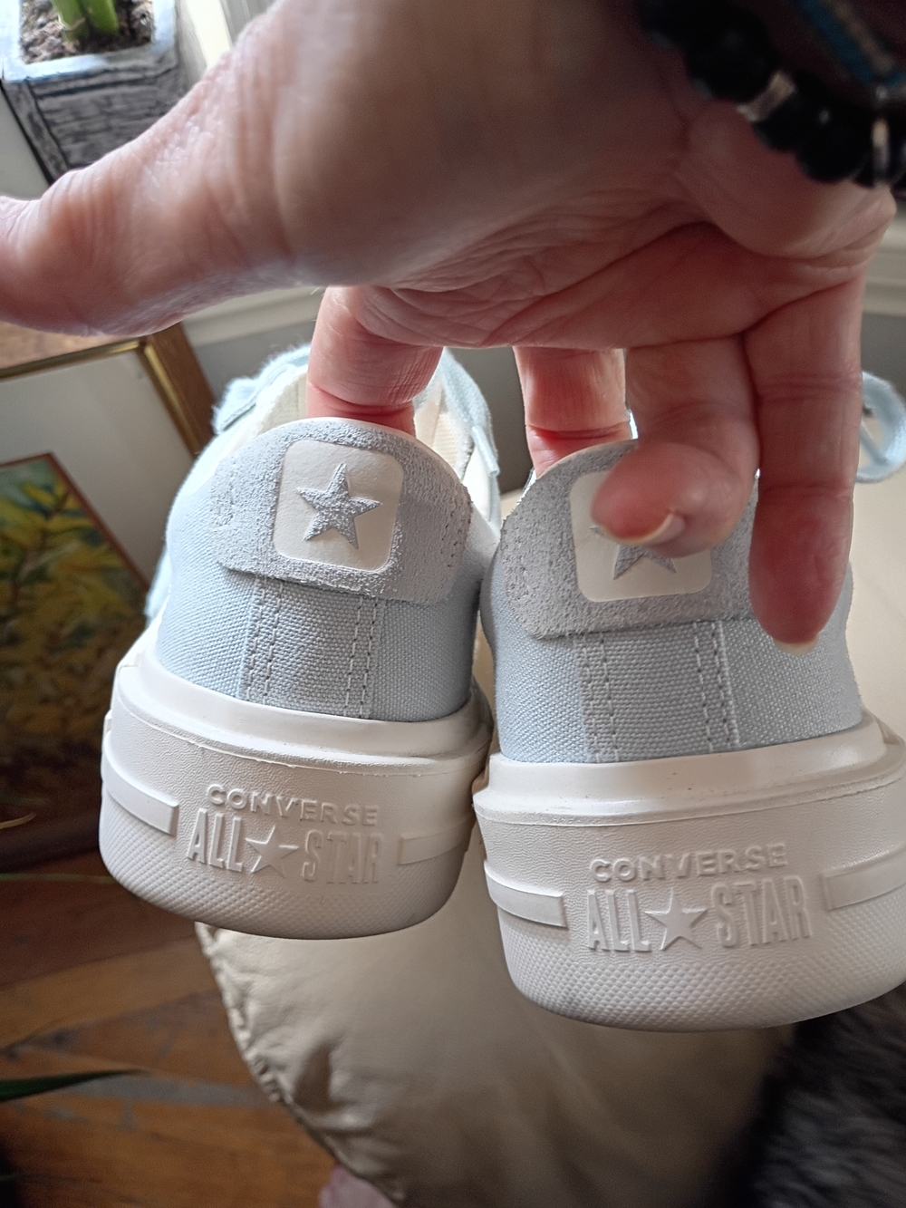 Converse Light Blue Canvas Low-Top Sneakers - Picture 2 of 8